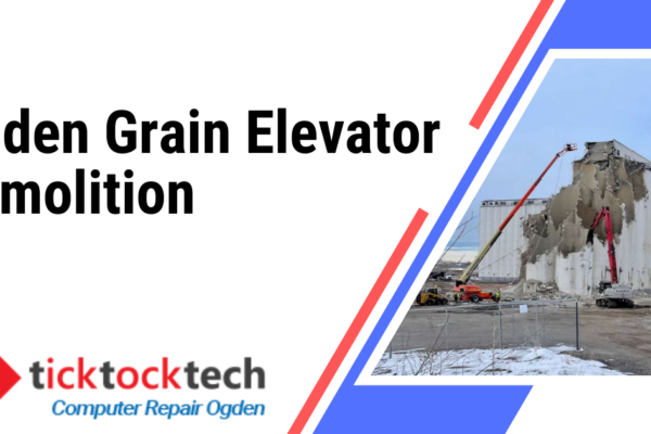 Ogden grain elevator demolition