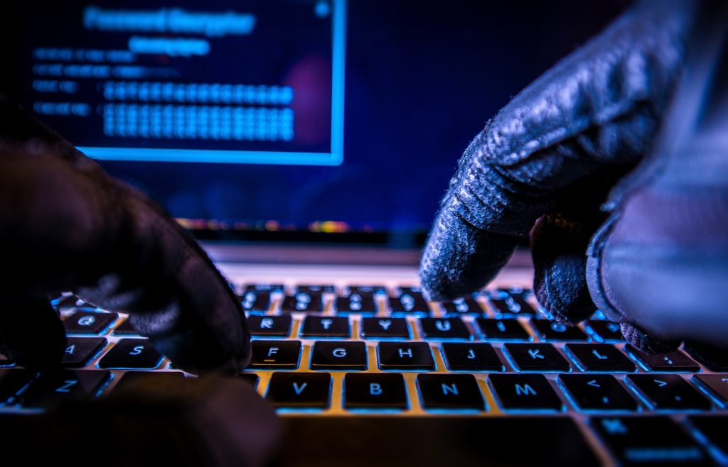 Hacker Running Online Scams