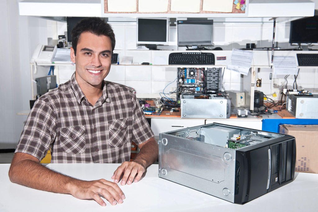 Small business:  owner of a computer repair store