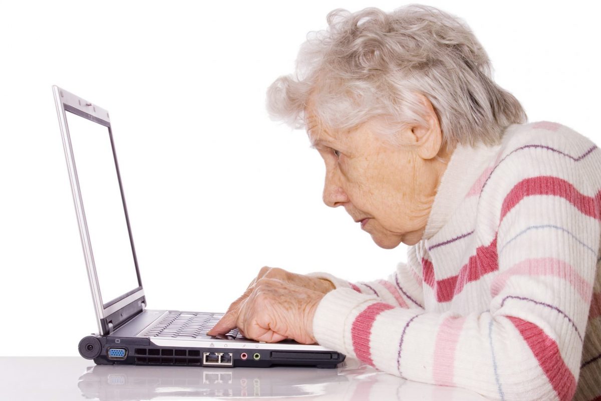 Old lady needing computer repair support