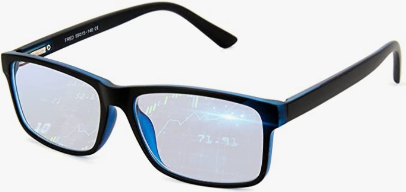 Mimoeye 2 Pack/1 Pack Oversized Blue Light Blocking Glasses Anti Eyestrain Work Gaming TV Glasses for Women and Men 