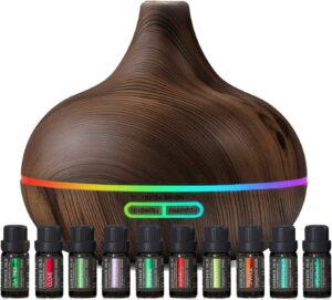 Aromatherapy Diffuser and Essential Oil Set