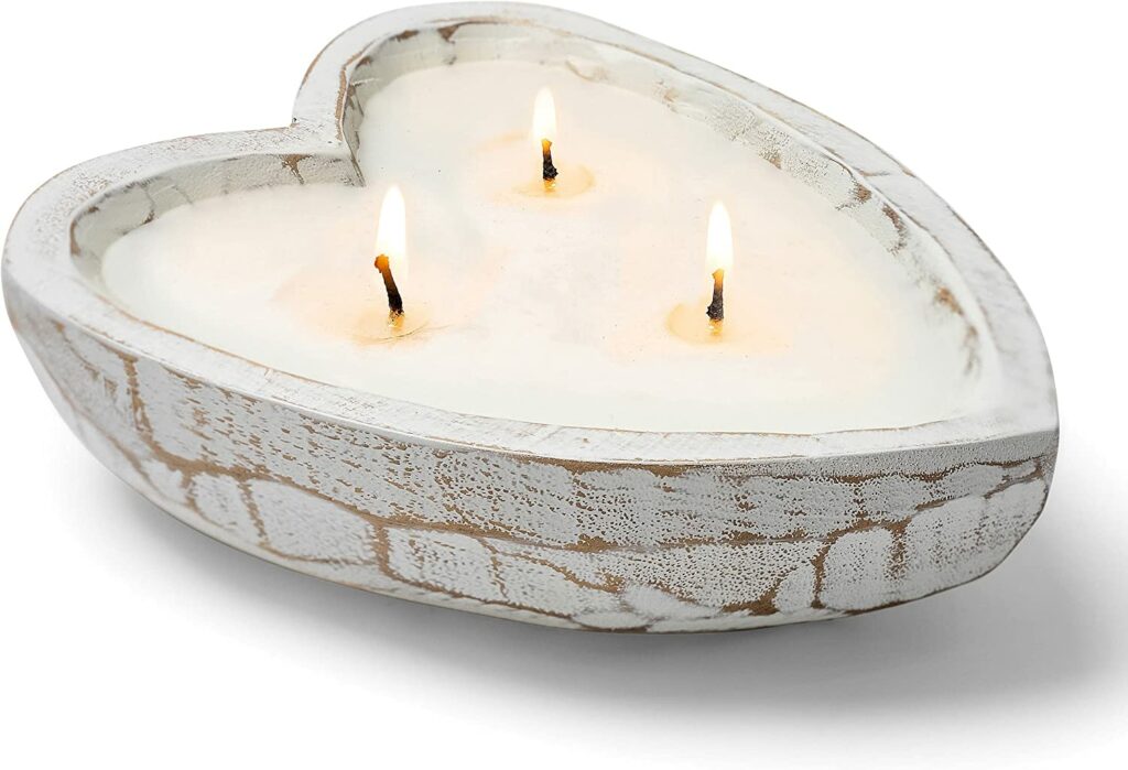 Heart Dough Bowl Candle