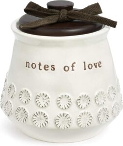 Notes of Love Decorative Jar