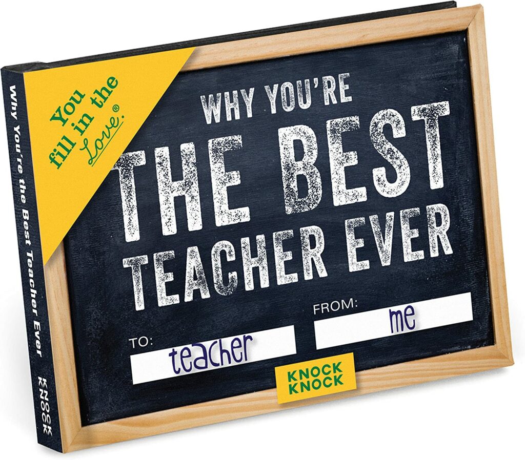'Why You're the Best Teacher Ever' Fill-in-the-Blank Gift Journal - Valentine's Day for Teachers