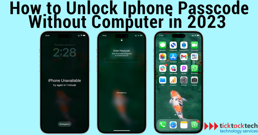 How To Unlock Iphone Passcode Without A Computer In 2024