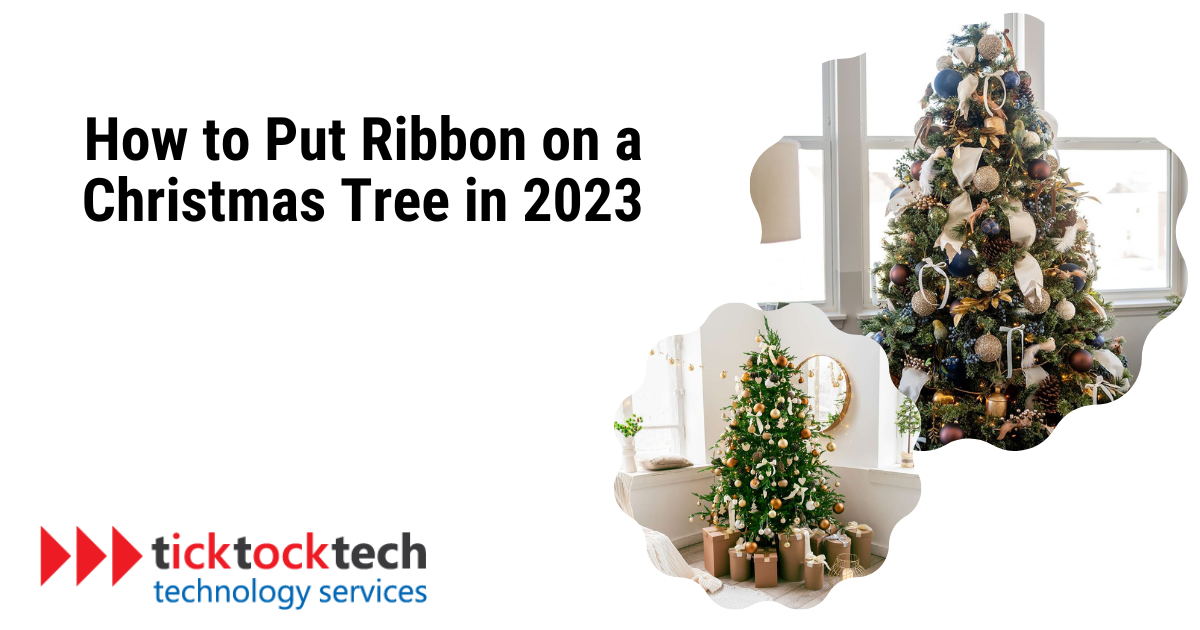 How to Put Ribbon on a Christmas Tree