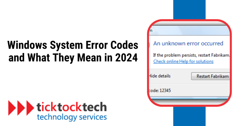 Windows System Error Codes and What They Mean in 2024 - Computer Repair ...