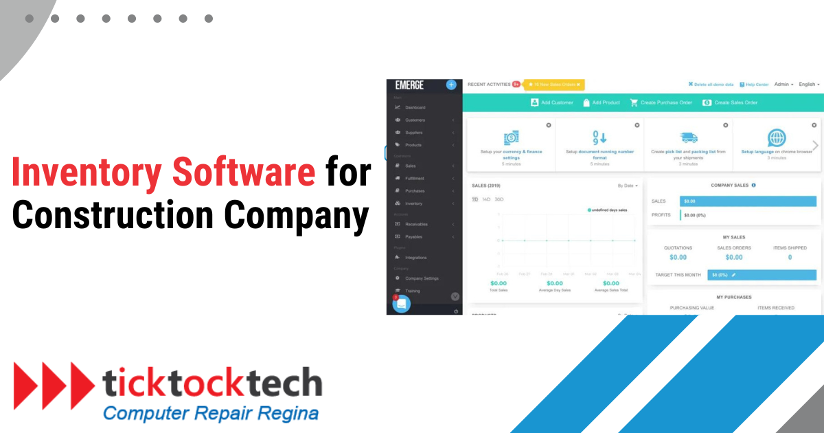 Inventory software for construction company