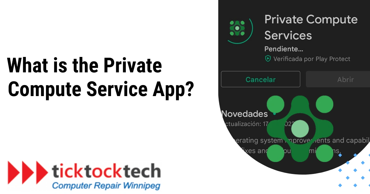 What is the Private Compute Service App?