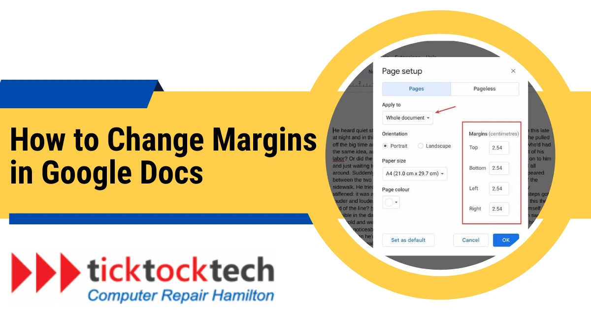 How To Change Margins in Google Docs