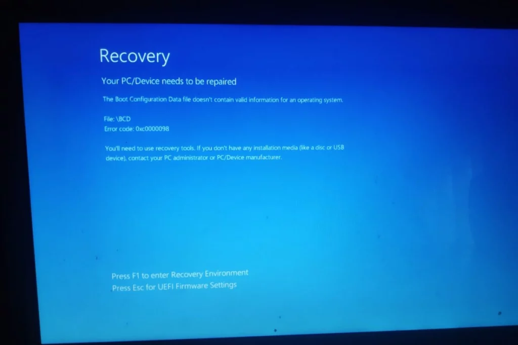 How to Fix “Your PC Device Needs to be Repaired” Error