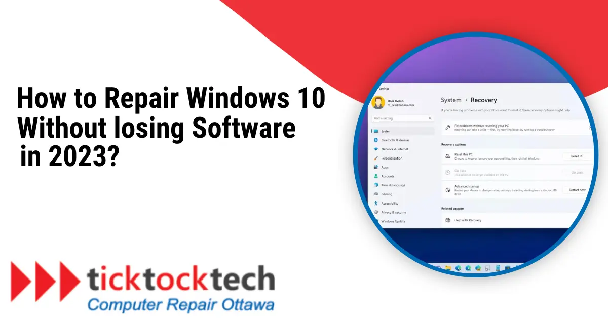 How to Repair Windows 10 Without Losing Software In 2023